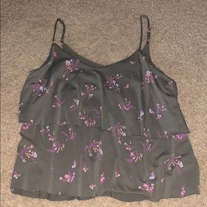 flowery tank top
